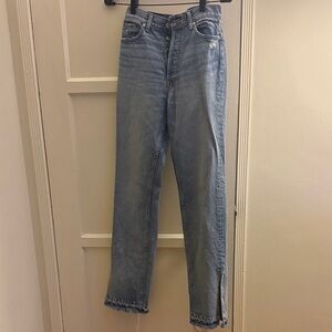 EB Denim High Waist straight leg jeans